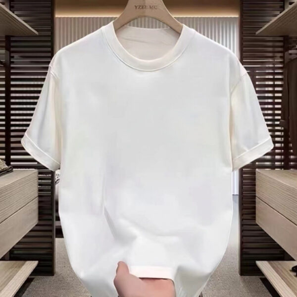 100% cotton high goods short-sleeved net color T-shirt youth men and women models summer tide street loose hundred short-sleeved