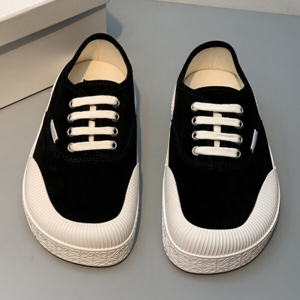 2025 New leather shoes round toe low shoes - Image 3